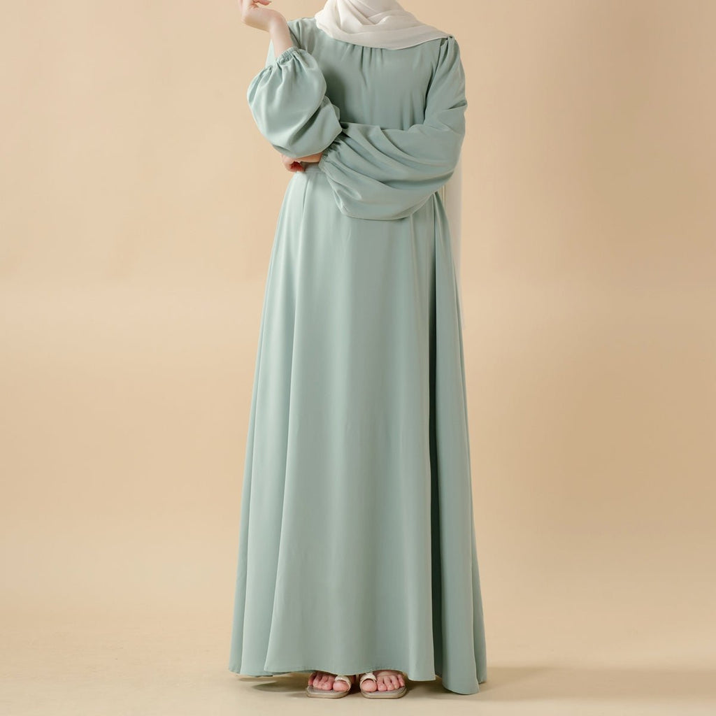 Mariam's Collection Candy Color Pleated Abaya | Must-have Essential Basic Dress (MA142) — feature highlight