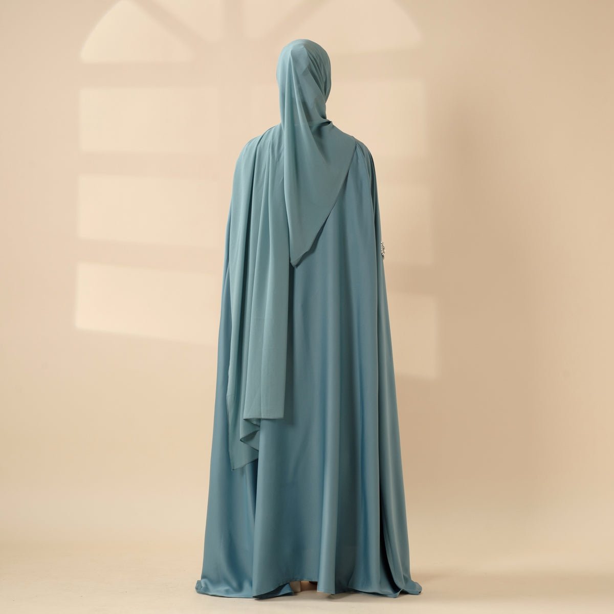 Mariam's Collection Cape Abaya, Haute Couture Heavy Rhinestone Abaya (MOA067) — detail shot 8
