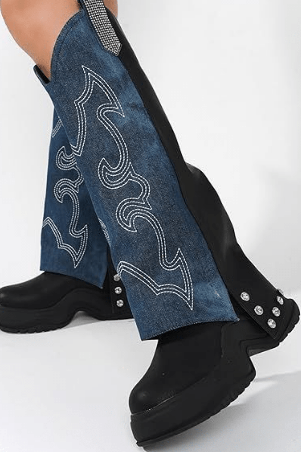 Cape Robbin Sungsu Rhinestone Foldover Boots