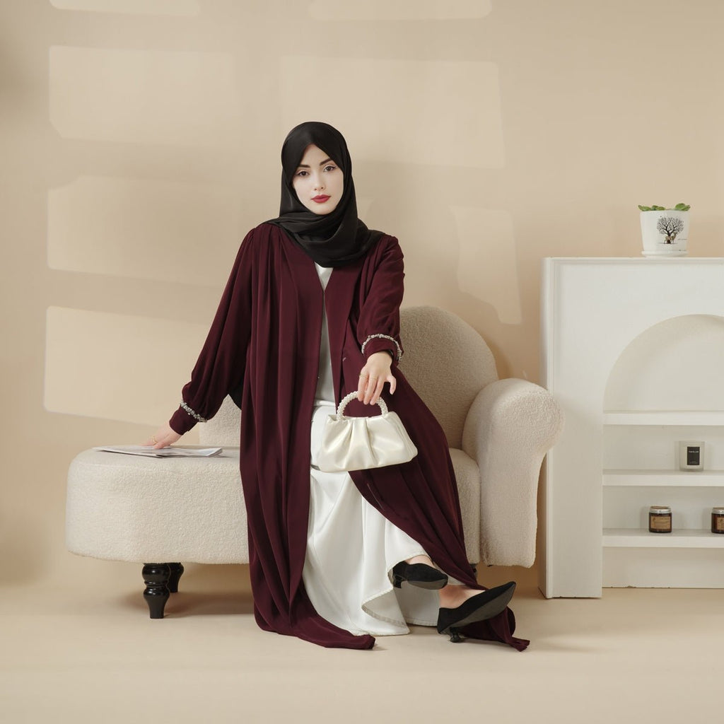 Mariam's Collection Mariam's Collection Cardigan Abaya, Western Style Abaya (MOA061) — feature highlight