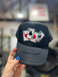 Wild Junkie Lucky Aces Patch Trucker Hat — main product shot