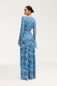 Carmela Mesh Maxi Skirt - Floral Clothing Veiled 
