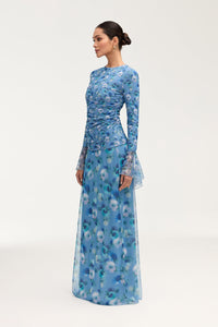Carmela Mesh Maxi Skirt - Floral Clothing Veiled 