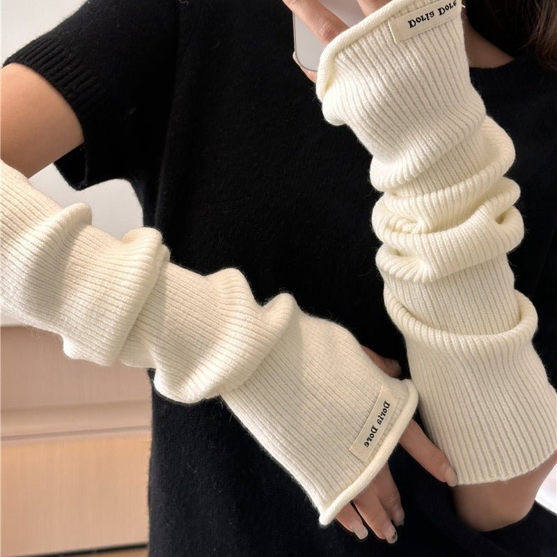 Mariam's Collection ‌Cascading Knit Sleeve Covers Cozy Elegance for Layered Style (MAC312) — main product shot
