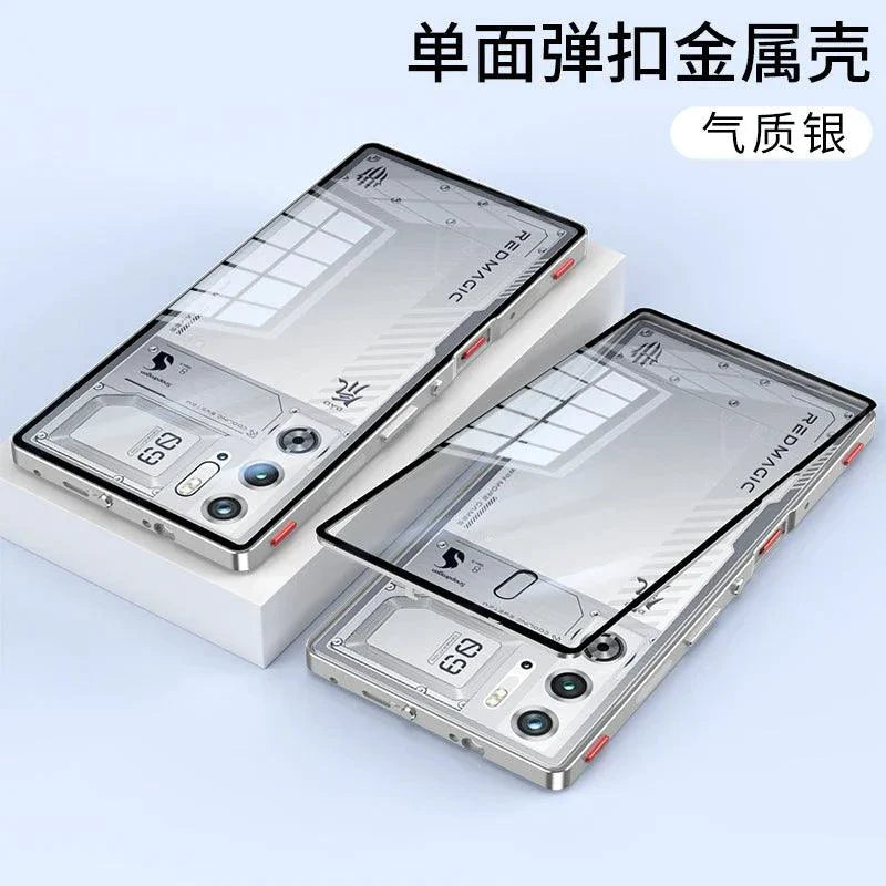 RedMagic Transparent Acrylic Case for 9S Pro - Sleek Metal Frame & Ultimate Protection