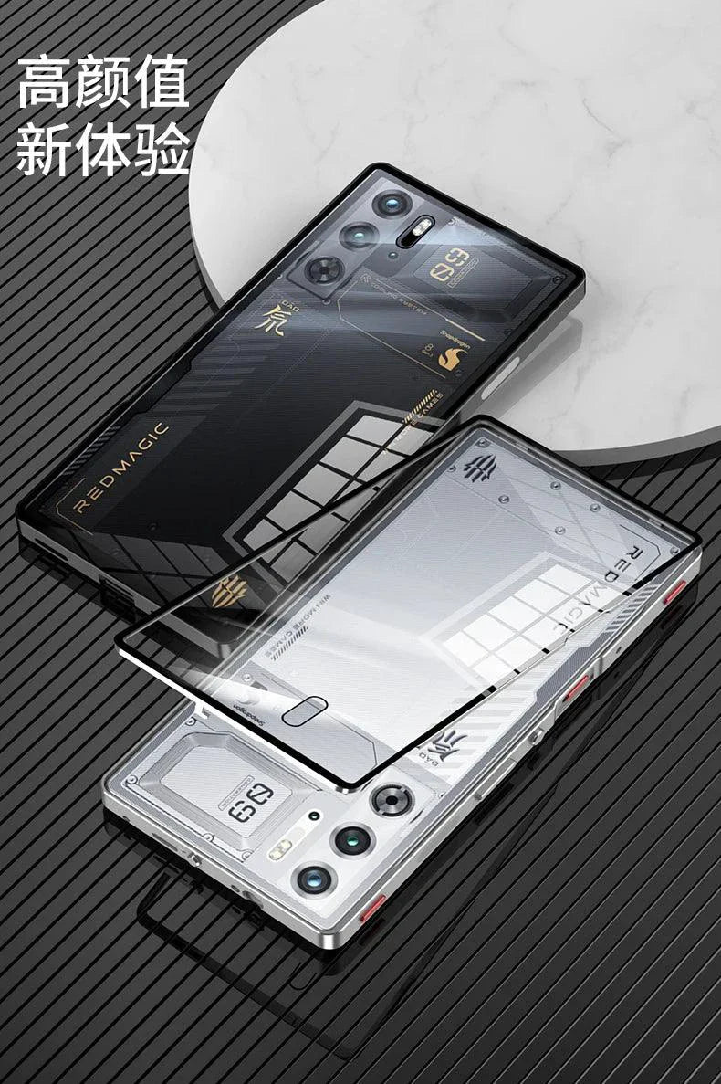 RedMagic Transparent Acrylic Case for 9S Pro - Sleek Metal Frame & Ultimate Protection
