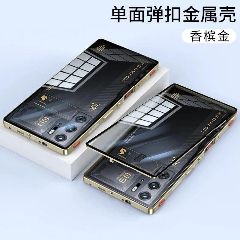 RedMagic Transparent Acrylic Case for 9S Pro - Sleek Metal Frame & Ultimate Protection