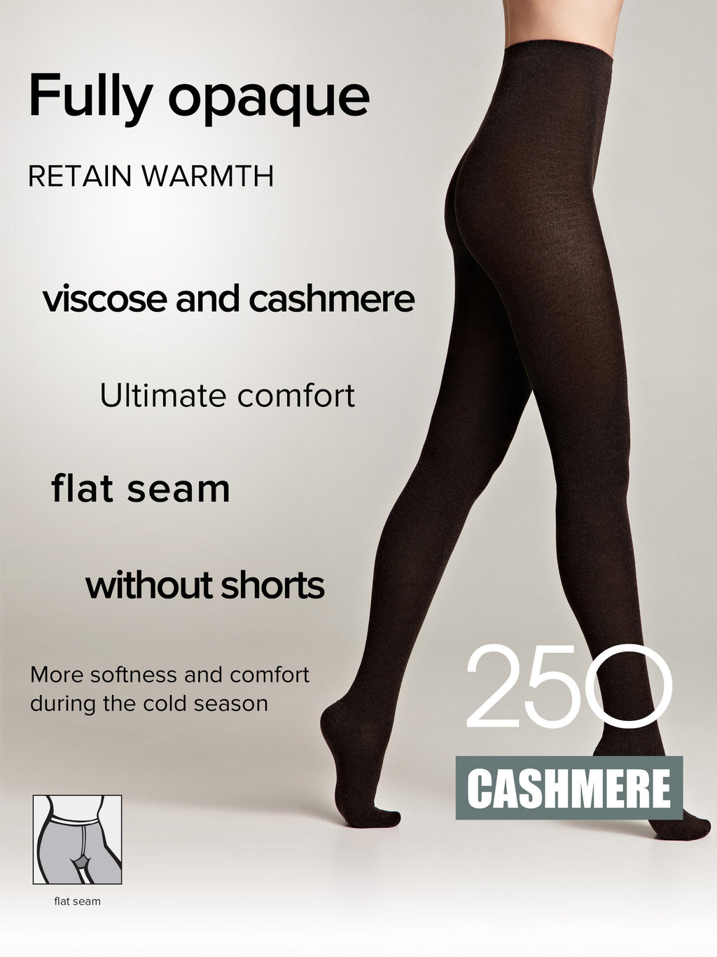 TheRanok.com Tights Conte Cashmere 250 Den - Warm Opaque — product on model
