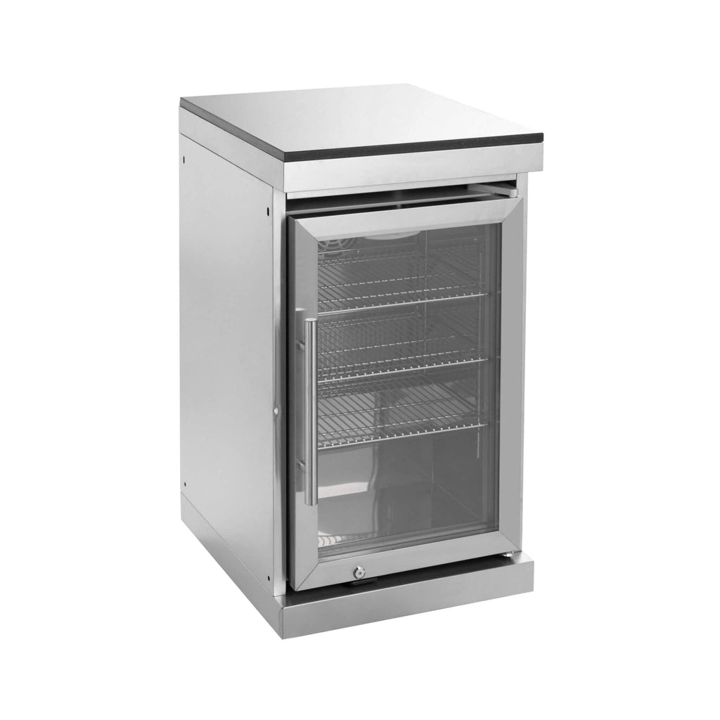 Castelle Flame Capri 96-Inch 6-Burner 85000 BTU Outdoor Kitchen Liquid Propane Grill Island With Fridge (SAK42895) – SAKSBY W