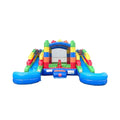 16FT Castle Bounce House With Dual Slides, Blower And Pool Combo (SAK56319) – SAKSBY WHOLESALE