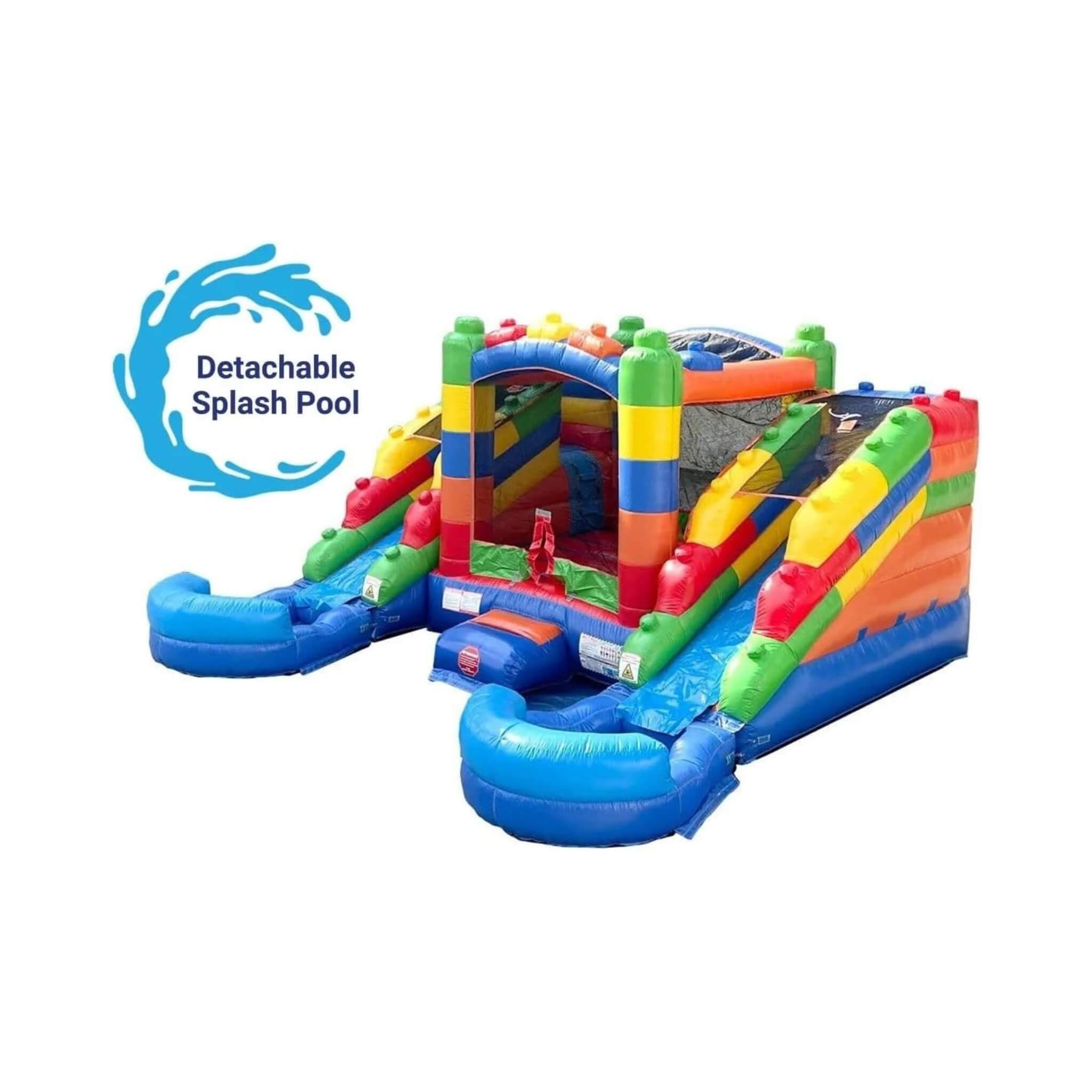 16FT Castle Bounce House With Dual Slides, Blower And Pool Combo (SAK56319) – SAKSBY WHOLESALE, view 3