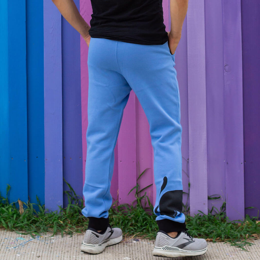 Princess Awesome & Boy Wonder Adult Cat and Yarn Fuzzy Fleece Joggers with Pockets — detail shot 7