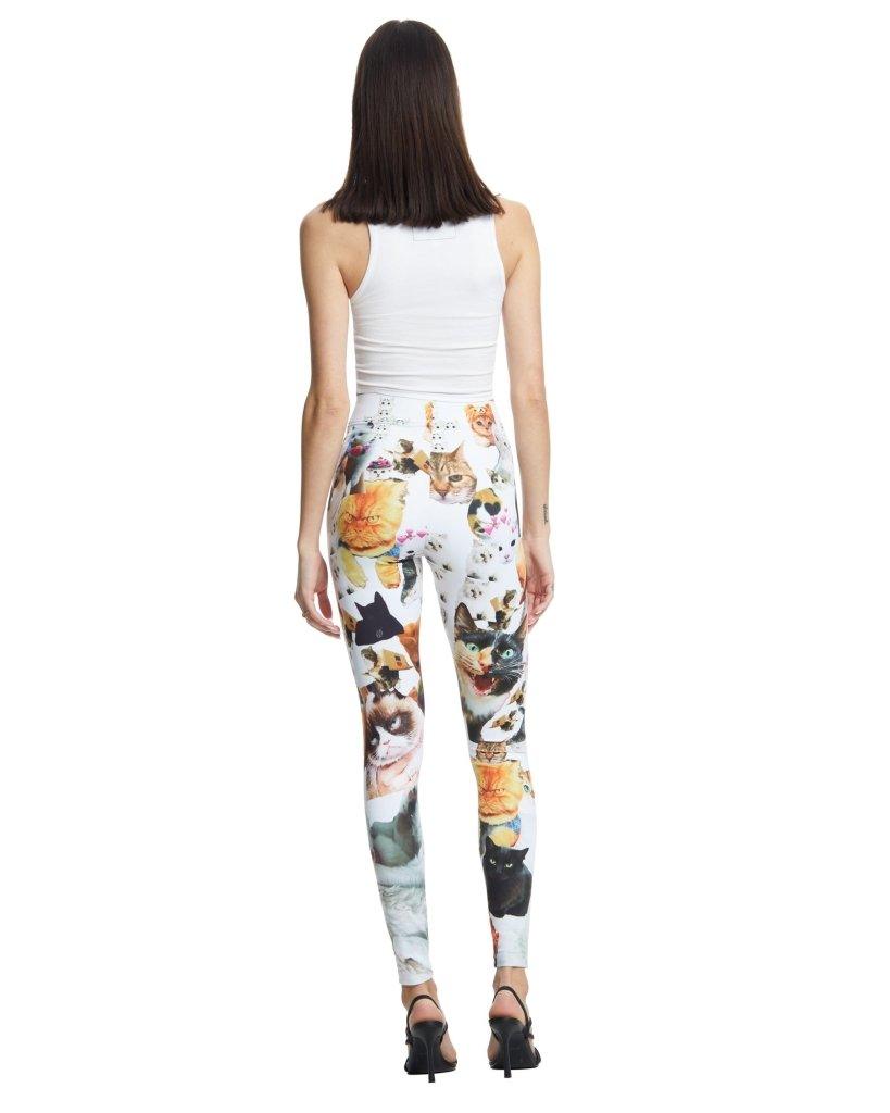 Cats n Scribbles I Like Cats and So Do You Leggings — color detail