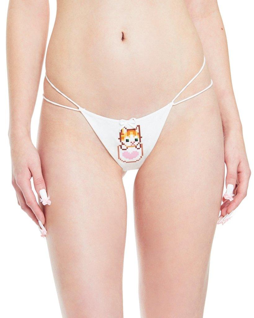 Cats n Scribbles CNS x DOLLZ 2000 Kitten Tea G-String — main product shot