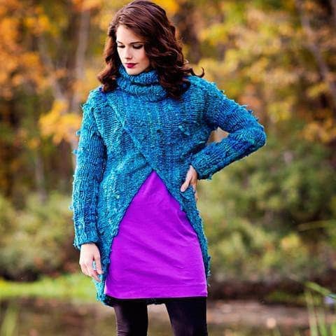Darn Good Yarn Darn Good Yarn Catwalk Sweater Knitting Kit — kits category context