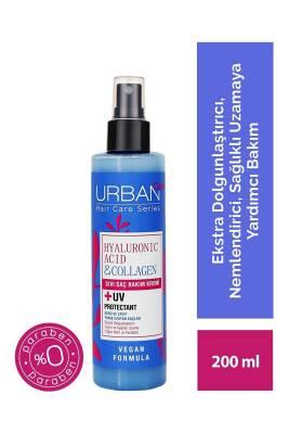 Urban Care Hyaluronic Acid Collagen Leave-in Hair Cream for Dry, Damaged Hair - 6.76 fl oz Nourishing Hydrating Strengthening