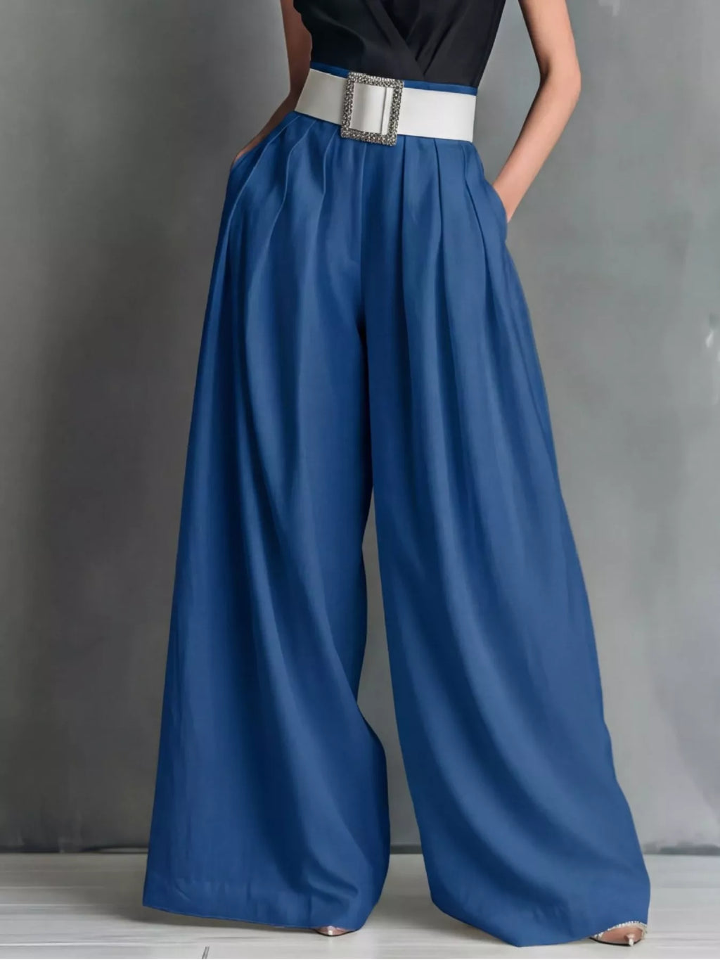High-Waisted Wide-Leg Pants