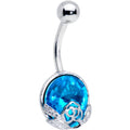 BodyCandy Aqua Gem Mother Earth Belly Ring — main product shot