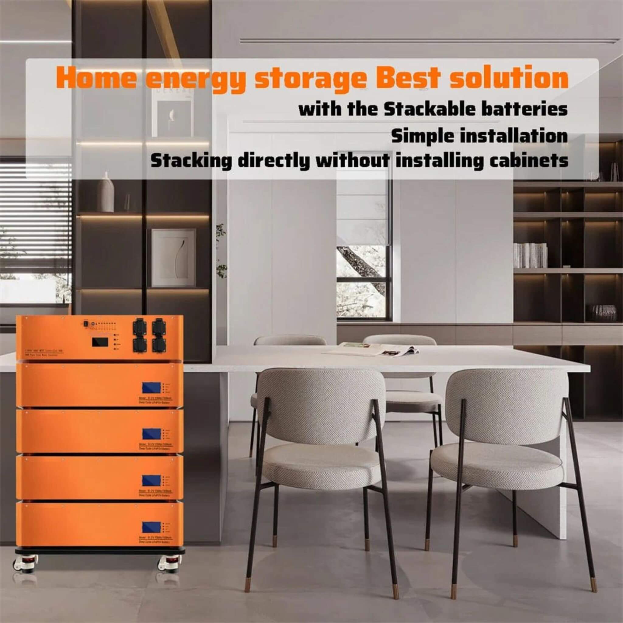 CE 48V600AH Stackable LiFEPO4 Lithium Battery With 6KW Invertor For RV & Energy Storage (SAK58730) – SAKSBY WHOLESALE, view 5
