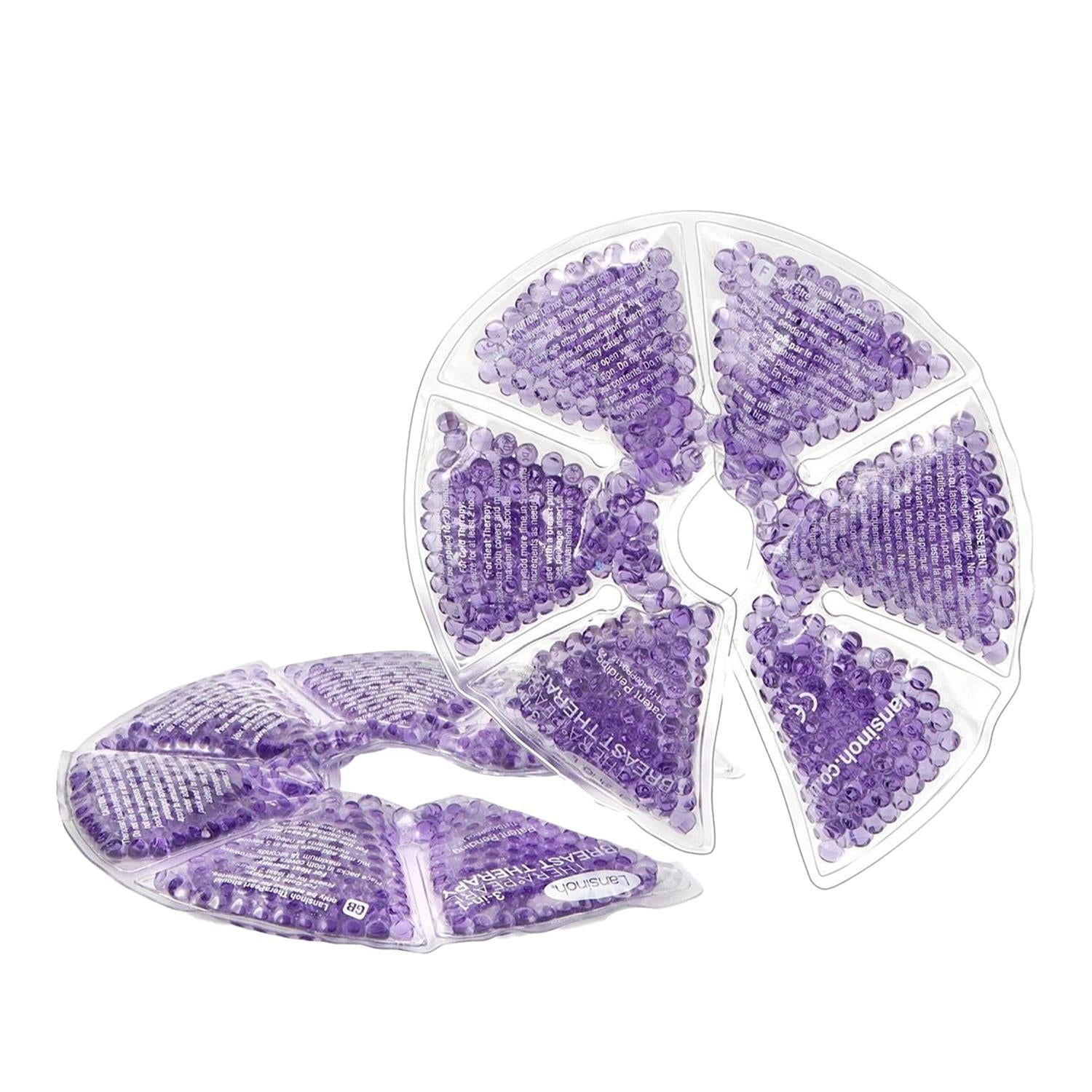 Lansinoh TheraPearl Breast Therapy Pad - Hot & Cold Relief for Nursing Mothers, Reusable Design, Soft & Flexible, Pack of 2