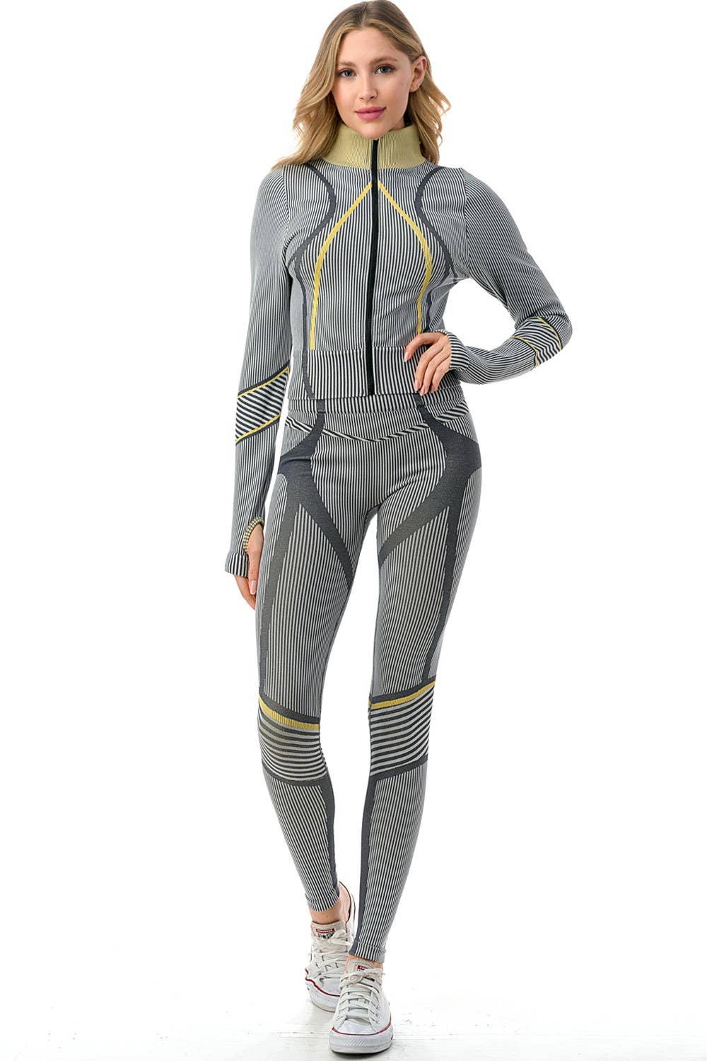 Pretty Little Patriot Pretty Little Patriot Workout Set — construction detail
