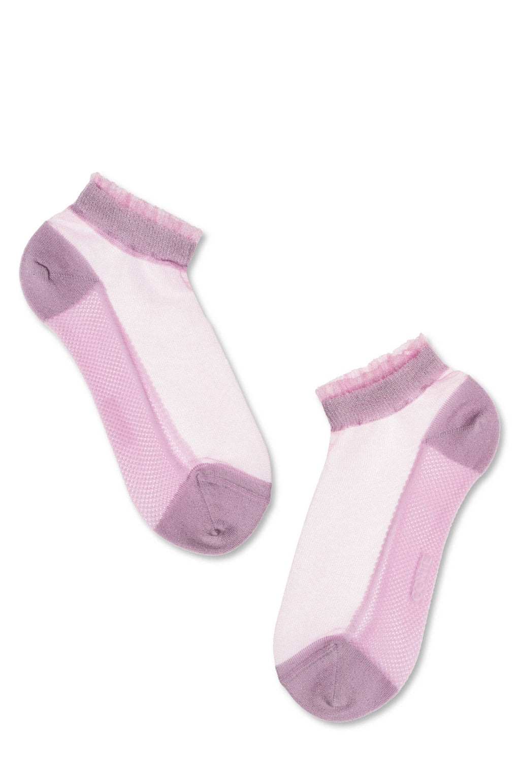TheRanok.com Ankle Socks Conte Active - 229 Transparent with Lurex — comparison shot