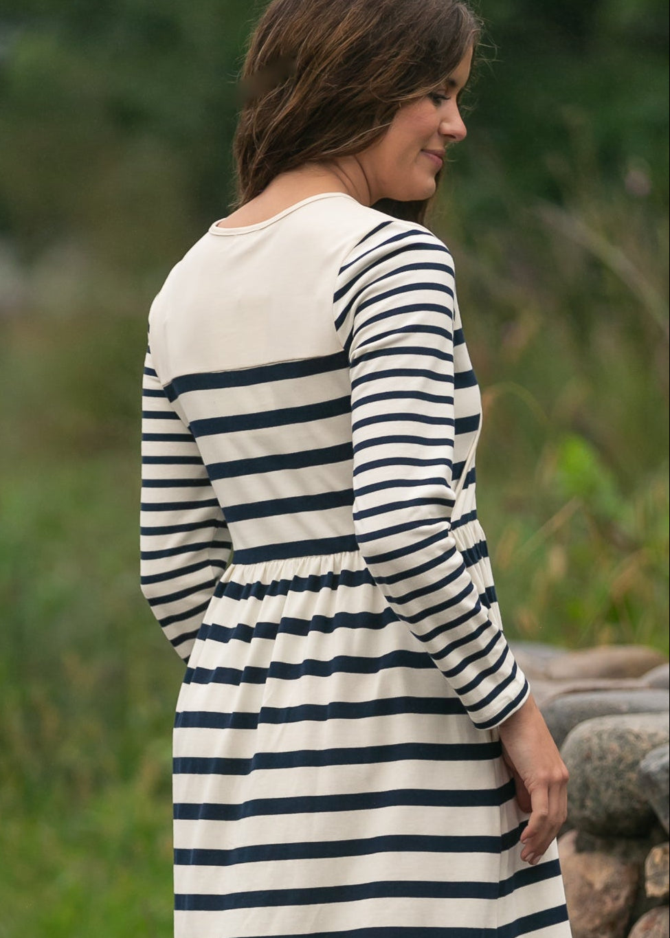 Inherit Co. Celeste Striped Knit Maxi Dress — packaging