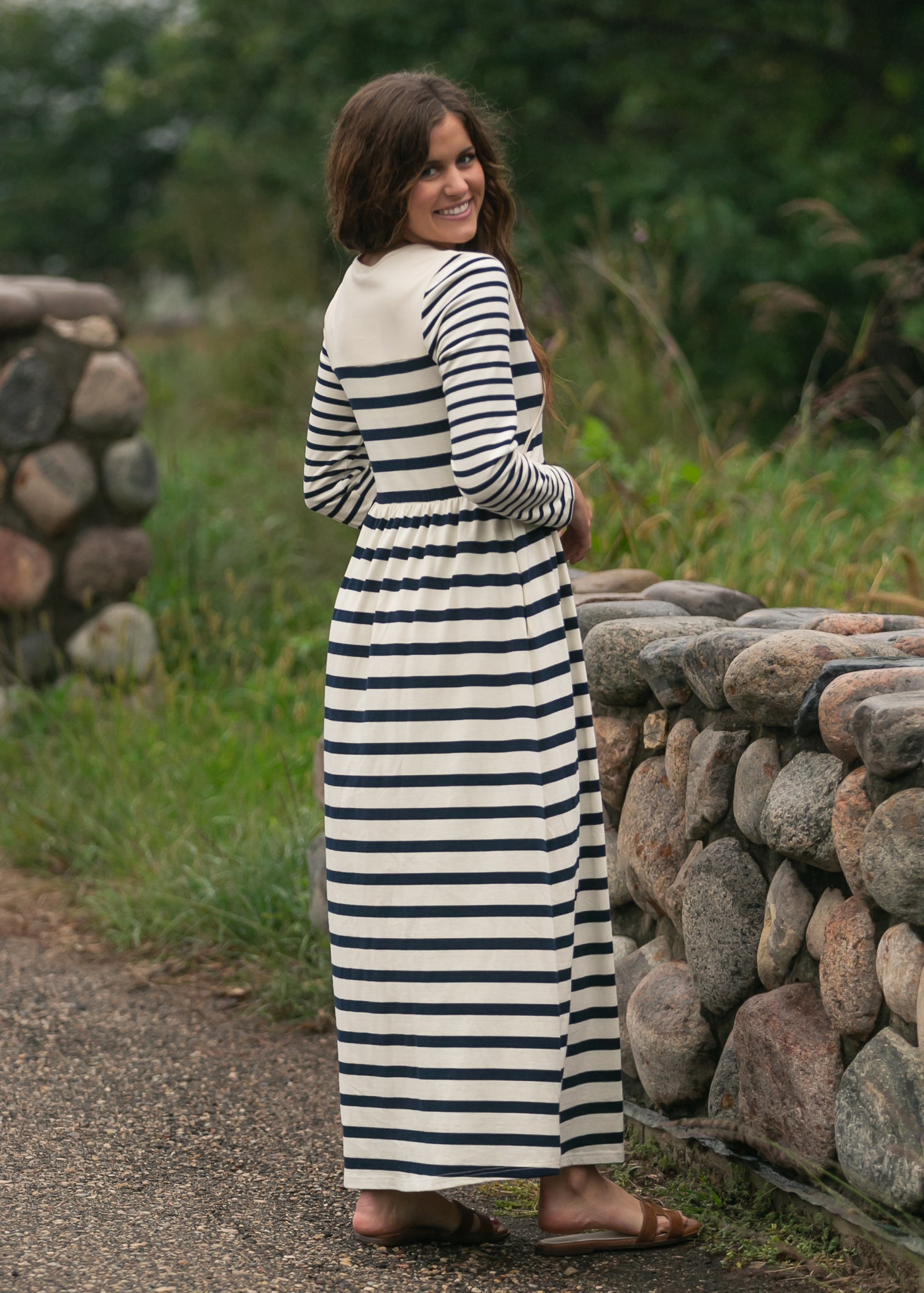 Inherit Co. Celeste Striped Knit Maxi Dress — alternative angle