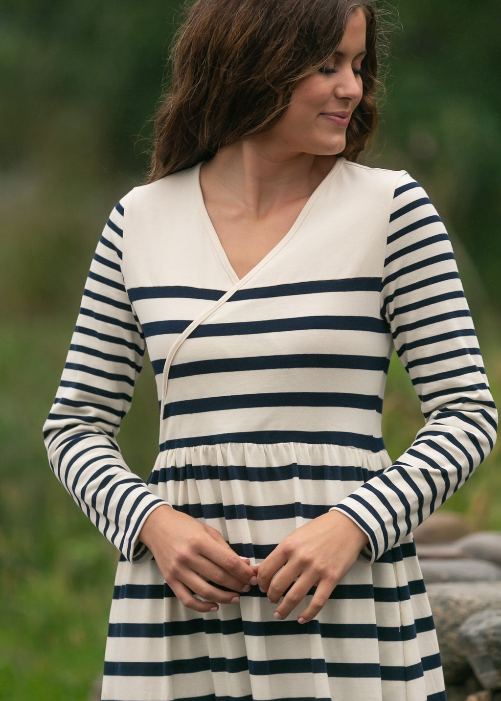 Inherit Co. Celeste Striped Knit Maxi Dress — size reference