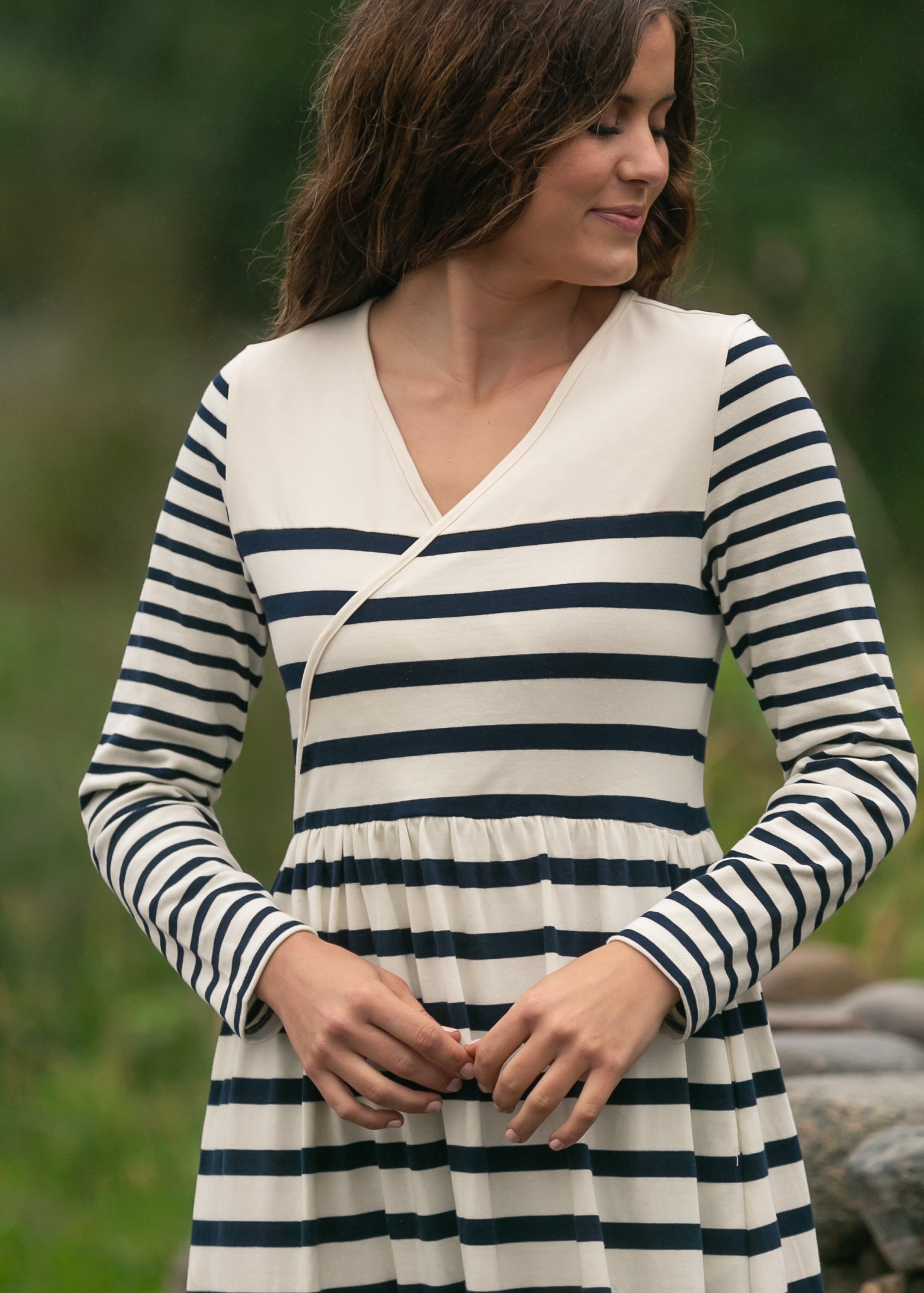 Inherit Co. Celeste Striped Knit Maxi Dress — size reference