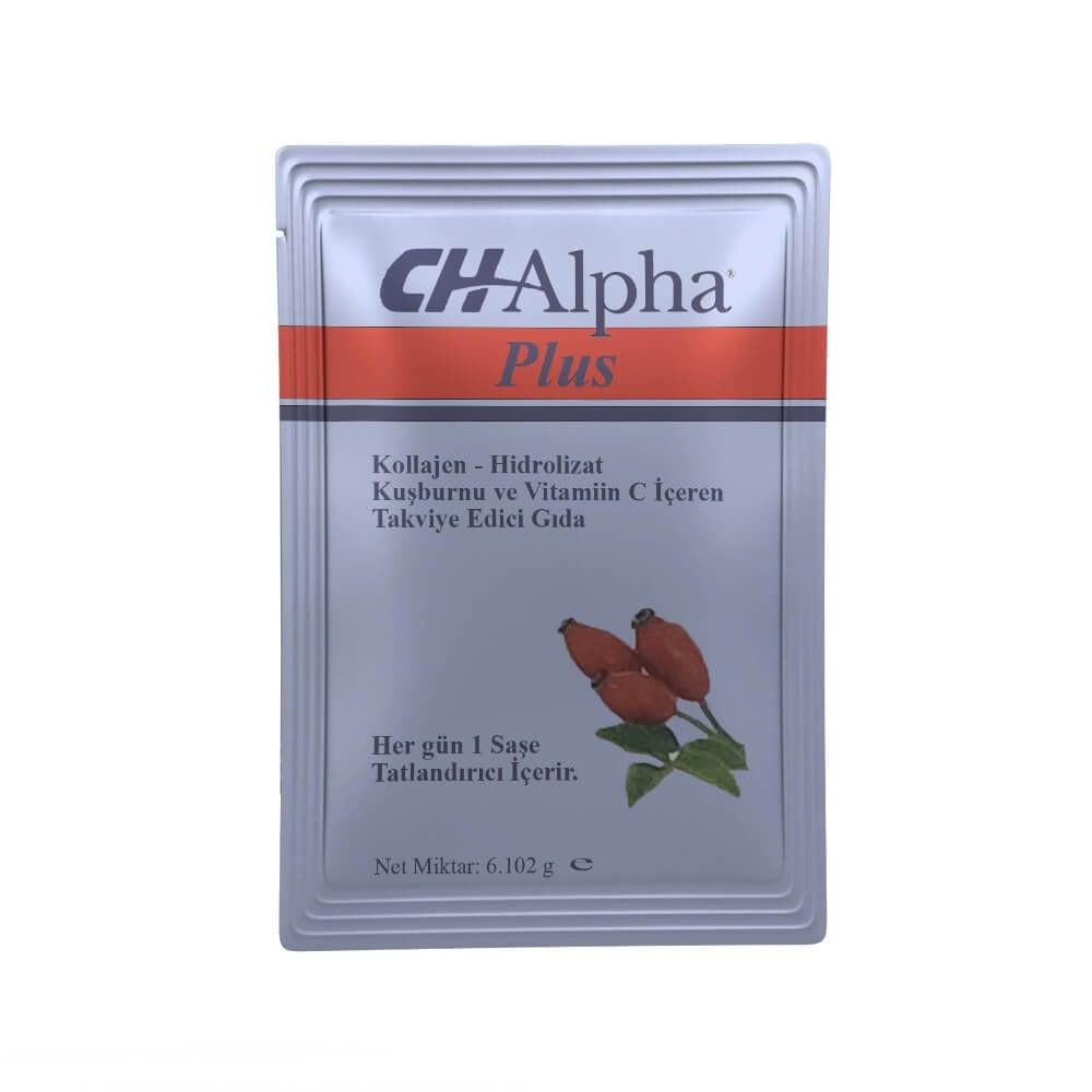 CH Alpha PLUS Collagen Supplement with Rosehip Extract & Vitamin C - 30 Sachets for Skin & Joint Health