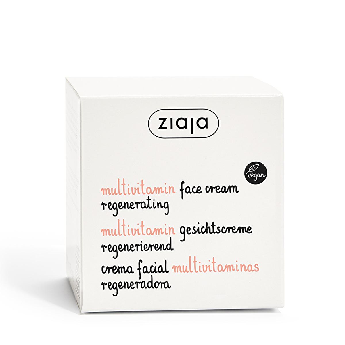 Ziaja Multivitamin Face Cream: Anti-Aging Moisturizer for Mature Skin - Vegan, Natural Skincare for Wrinkle Reduction, Hydration & Improved Elasticity