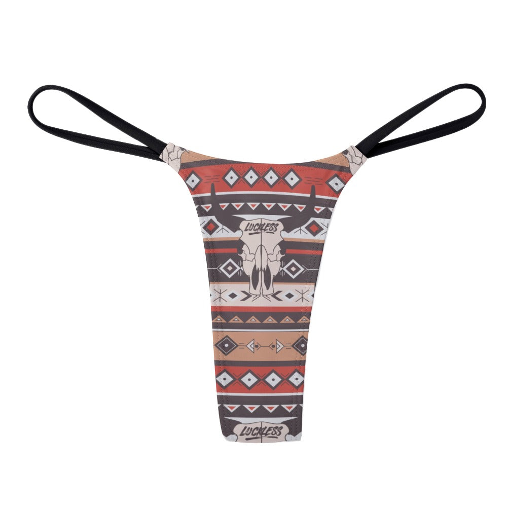 Luckless Outfitters Longhorn Yoga Thong — main product shot