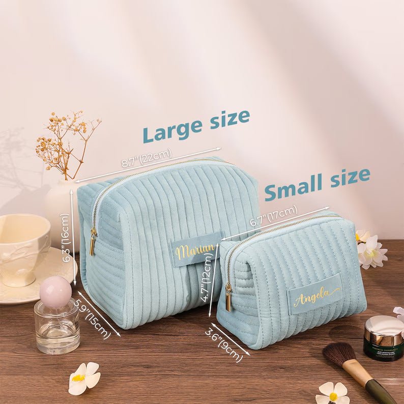 Mariam's Collection Checkered Velvet Cosmetic Case Multi-Functional Travel Organizer Toiletry Bag… — product category context