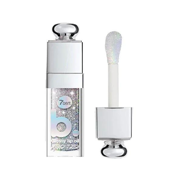 7Days B.Colour Holo Baby Winter Edition Lip Oil: High-Shine, Volumizing, Hydrating Vegan Lip Gloss for Soft, Plump Lips