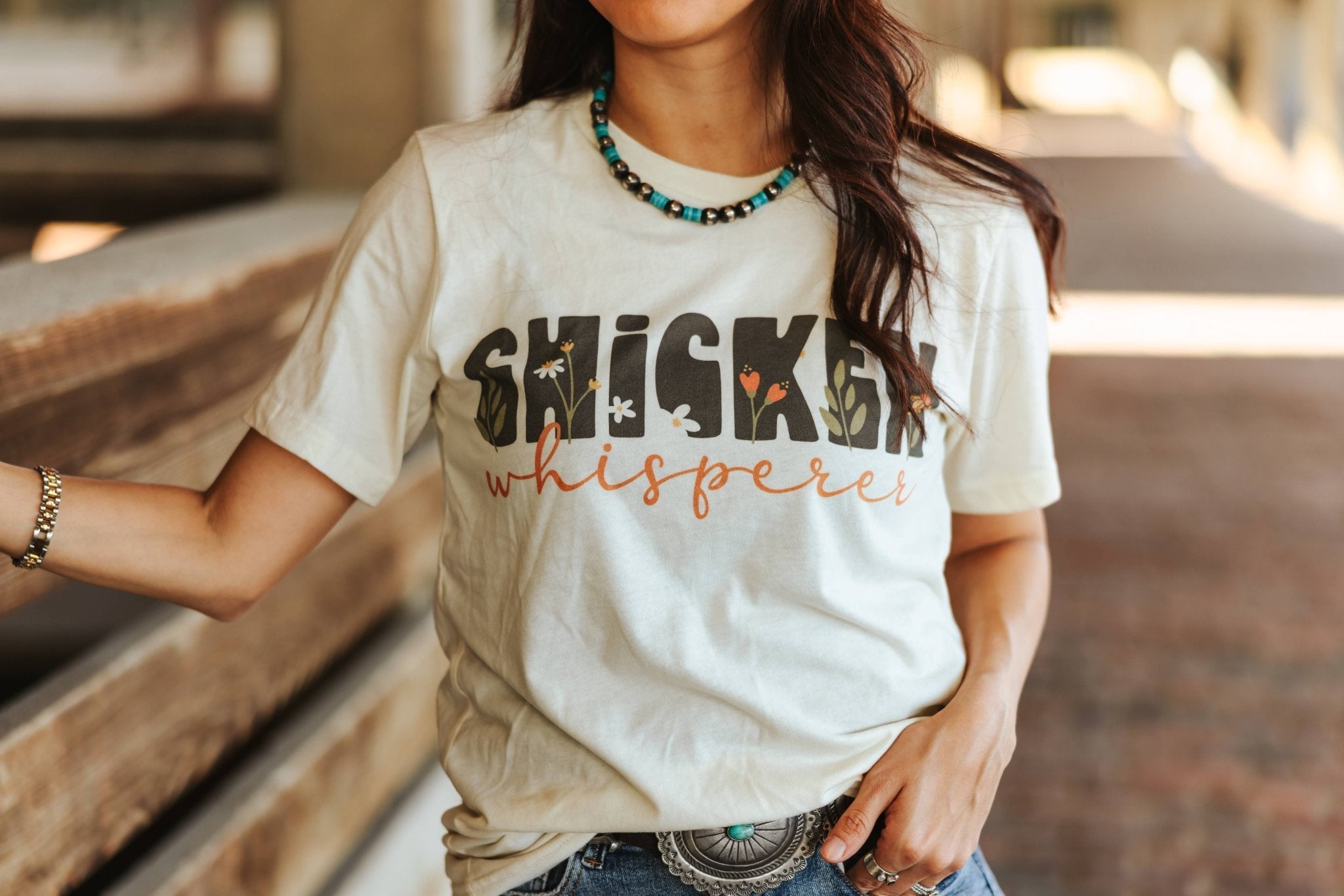 Wild Junkie Chicken Whisperer Graphic Tee — lifestyle context