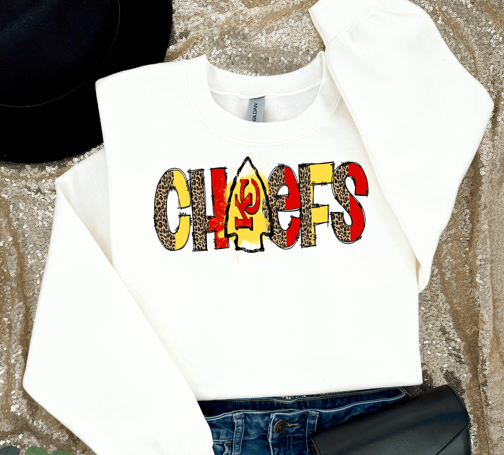 A Blessed Texas Mess Boutique Kansas City Football Sweatshirt, Chiefs T-shirt And Hoodie, Trending KC Fan… — detail shot 6