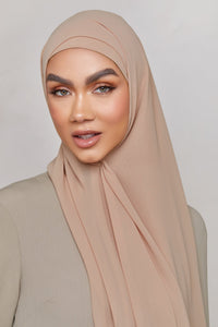 Chiffon LITE Hijab - Mahogany Rose Hijabs Veiled 