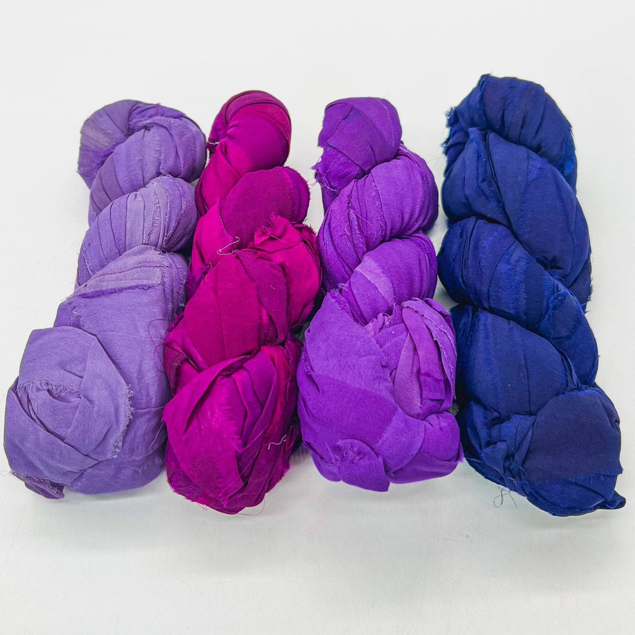 Darn Good Yarn Chiffon Ribbon Ombre Packs + Free Patterns — Darn Good Yarn branding close-up