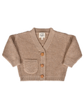 Dear Hayden Wren Cardigan Sand Dollar — detail close-up
