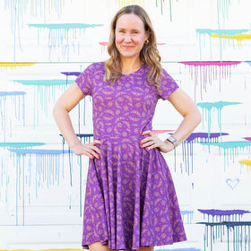 Adult "Emergence" Cicadas Super Twirler Dress with Pockets