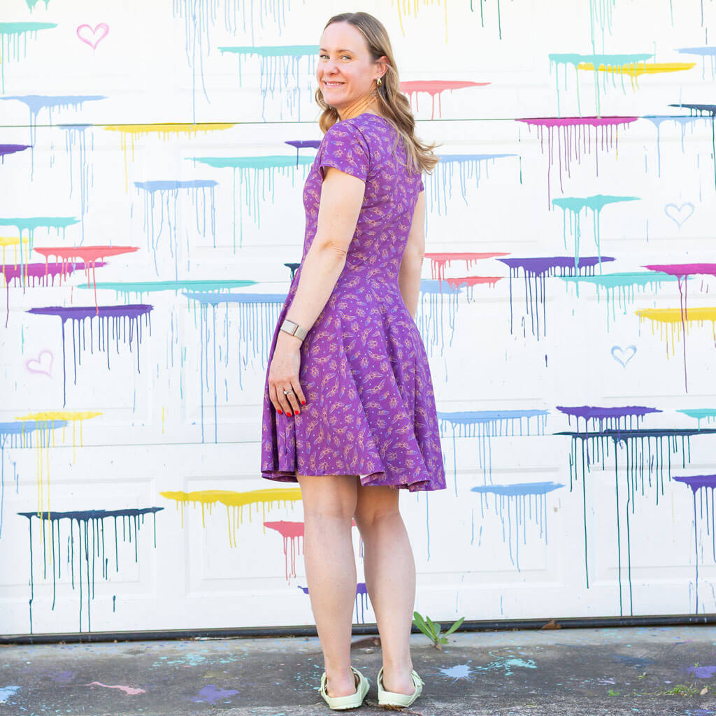 Princess Awesome & Boy Wonder Adult "Emergence" Cicadas Super Twirler Dress with Pockets — lifestyle worn / used context