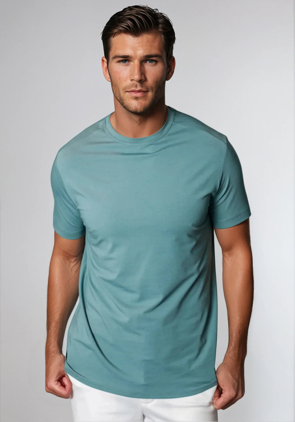 Buki Buki Cinqo Tech Tee - Blue Grey — main product shot