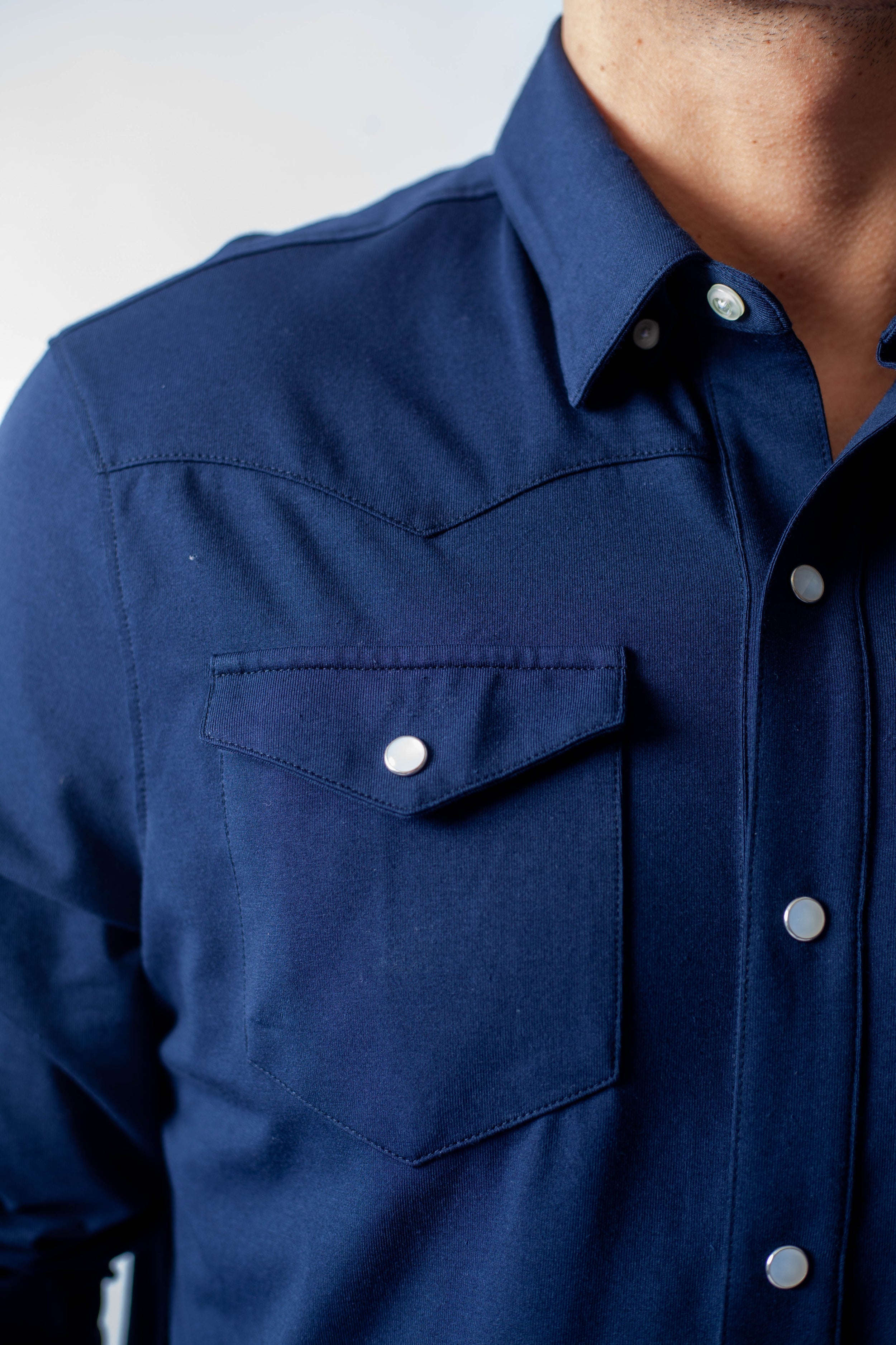 Buki’s Cinqo Western Tech Shirt 2-Pack - Navy/White, view 10