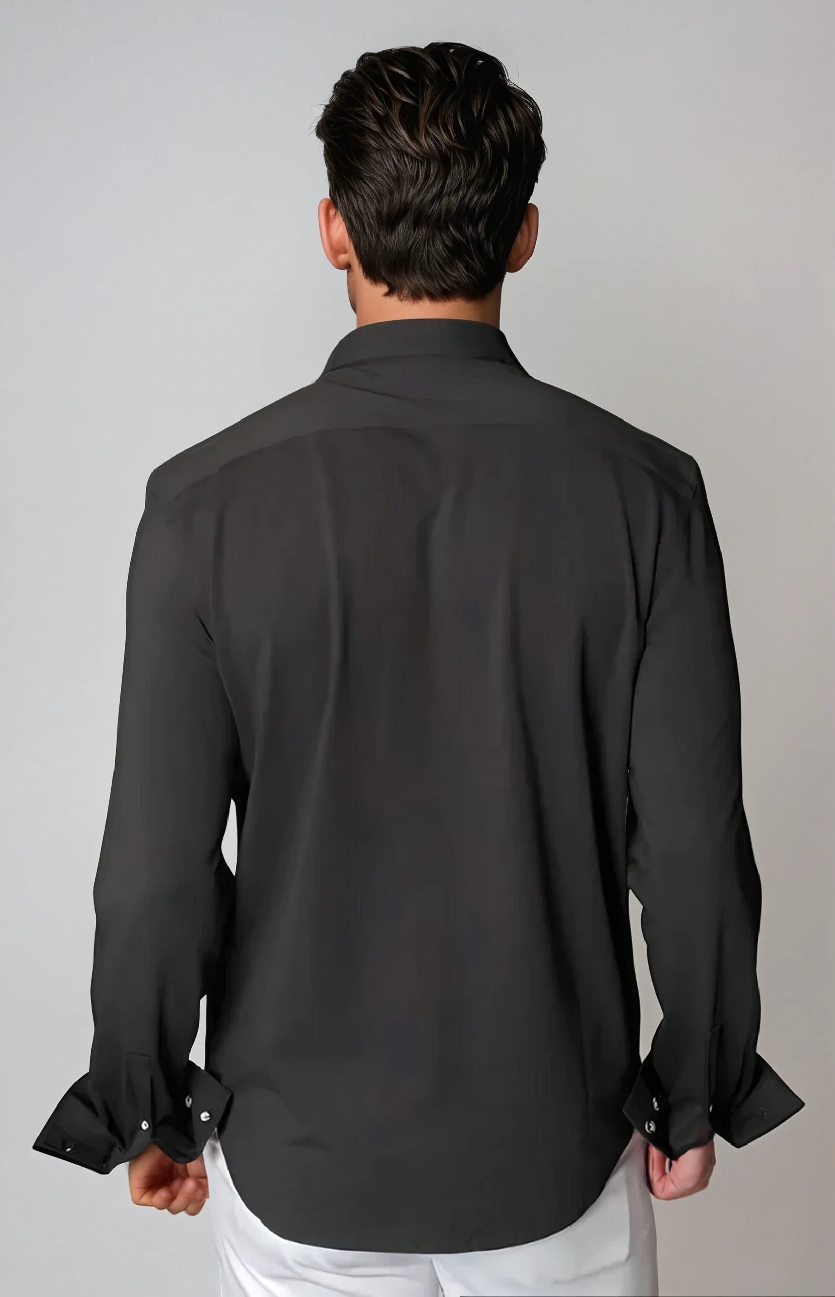 Buki Buki Cinqo 'Single Shot' Long Sleeve Shirt - Black — side view
