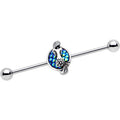 BodyCandy Green Mermaid Scale Mystic Sleep Industrial Barbell 38mm — main product shot