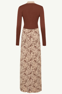 Claire Jacquard Knit Top & Maxi Dress Set Clothing Veiled 
