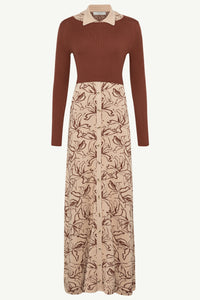 Claire Jacquard Knit Top & Maxi Dress Set Clothing Veiled 