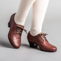 Claire 1940s Oxfords (Brown) — historical footwear by American Duchess