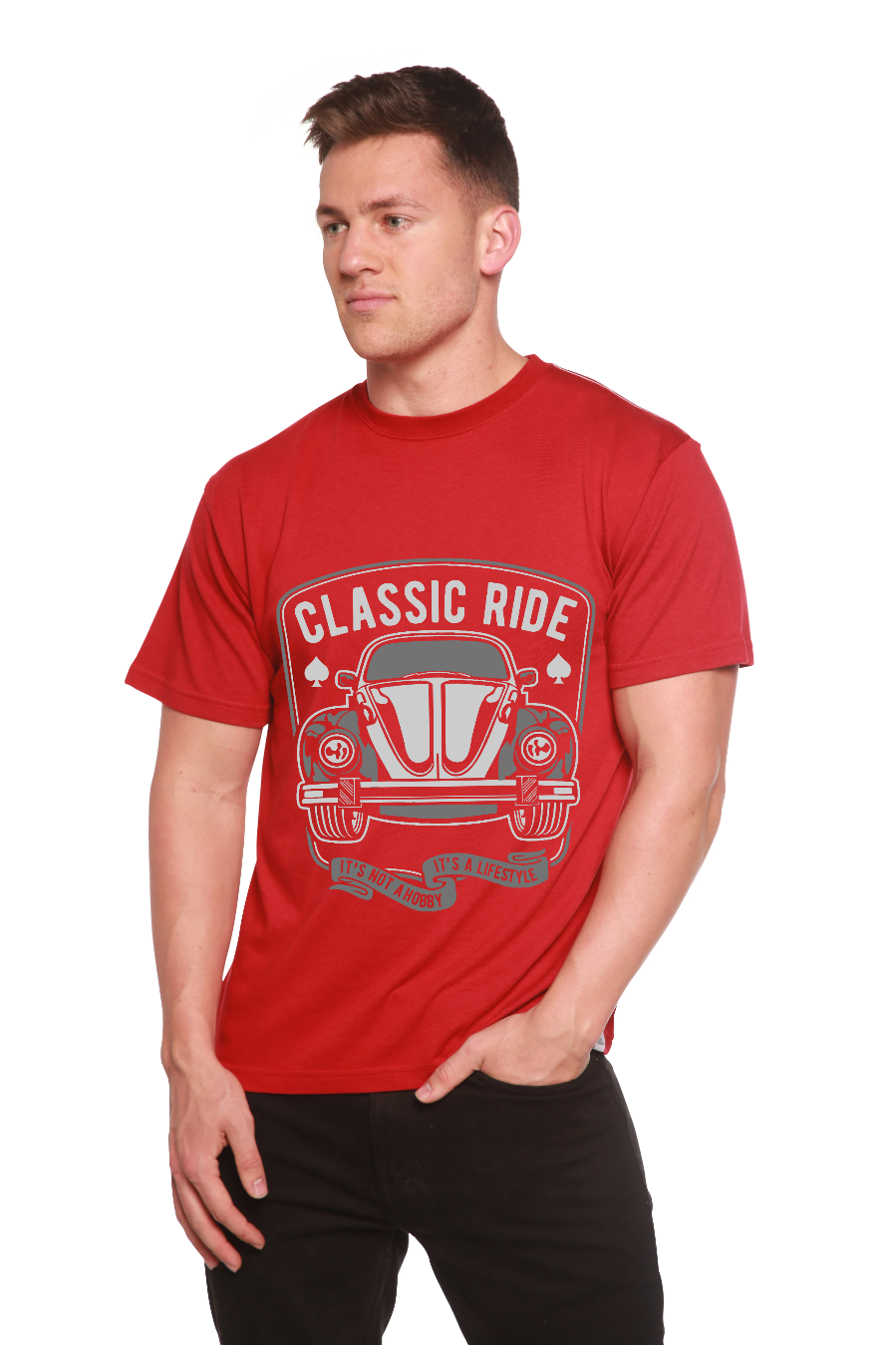 Spun Bamboo Classic Ride Men's Bamboo Viscose/Organic Cotton Short Sleeve Graphic T-Shirt — main product shot